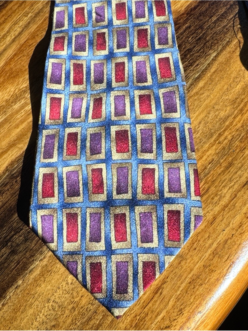 Vintage Grateful Dead Heavens Door Silk Tie - Blue & Red